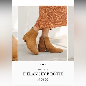Soludos Delancey Bootie, womens size US 7, color tan